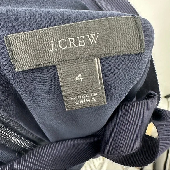 J Crew Sequin Party Dress Wedding Cocktails Navy Blue Womens 4 - Picture 5 of 8